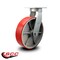 Service Caster 10 Inch Extra Heavy Duty Red Poly on Cast Iron Wheel Swivel Top Plate Caster SCC-KP92S1030-PUR-RS - alternate 6